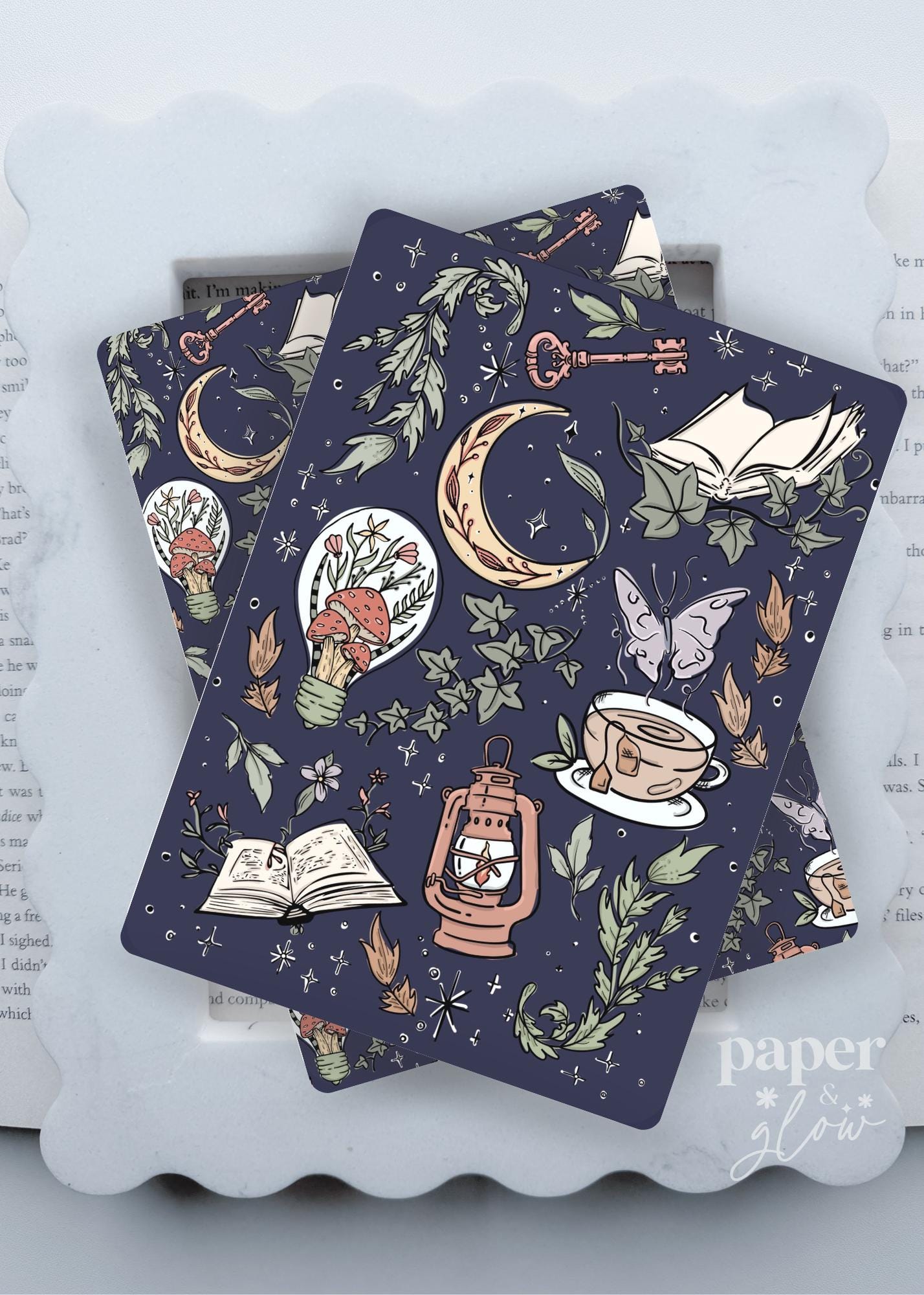 Enchanted Chapters Collection E-Reader Inserts | Paper & Glow