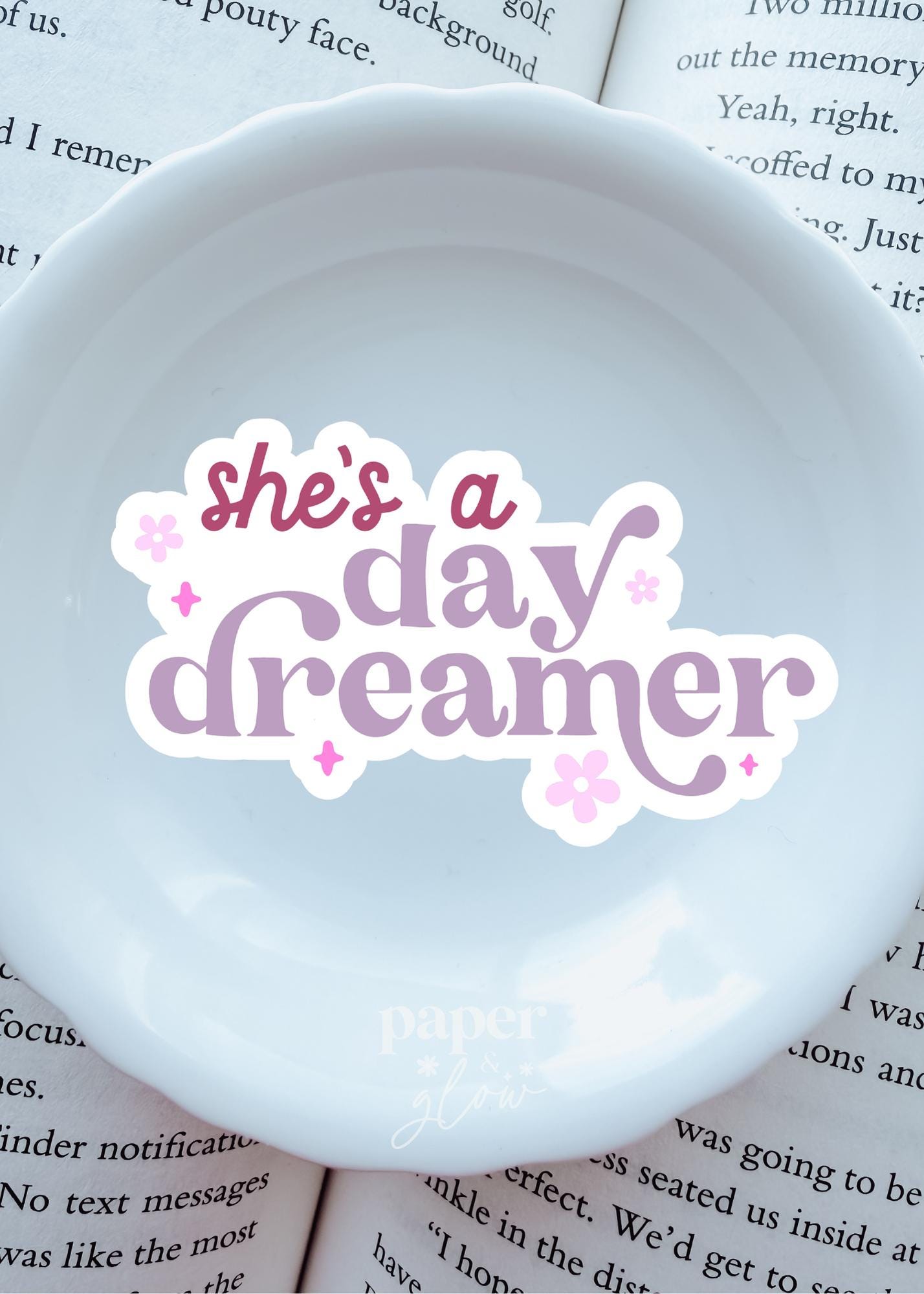 She's a Day Dreamer Vinyl Sticker | Paper and Glow