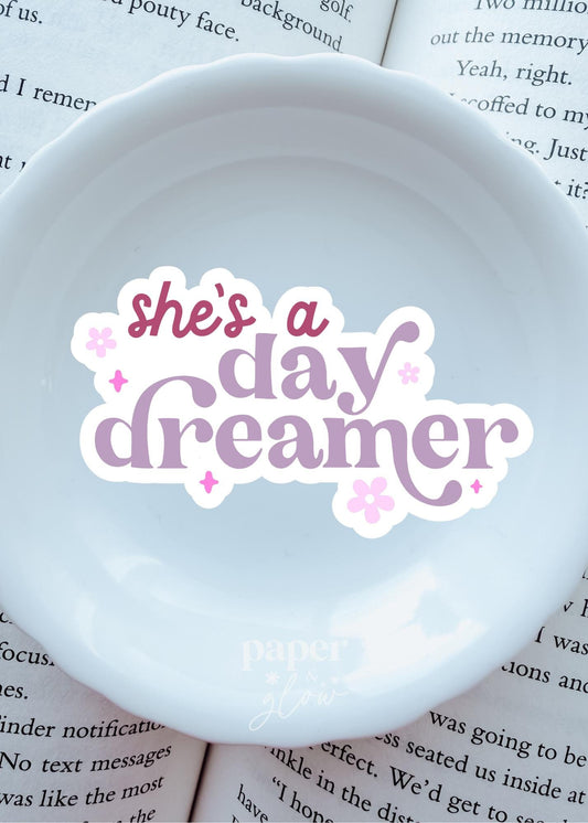 She's a Day Dreamer Vinyl Sticker | Paper and Glow