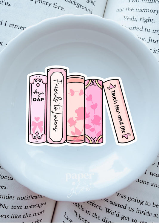 Romance Books Vinyl Sticker | Paper & Glow