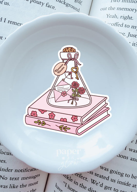 Romance Book Vinyl Sticker | Paper & Glow