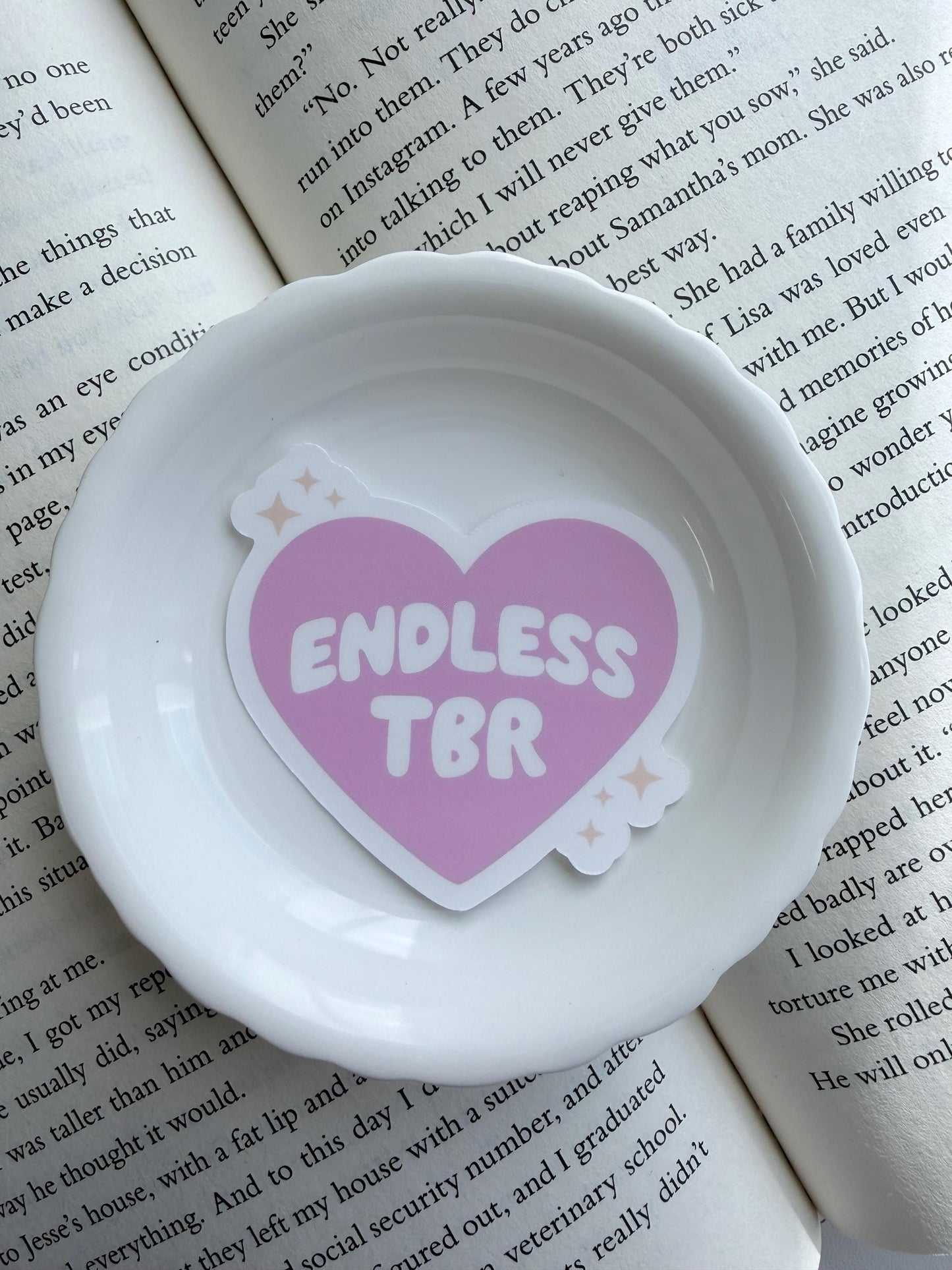 Endless TBR Vinyl Sticker | Paper and Glow