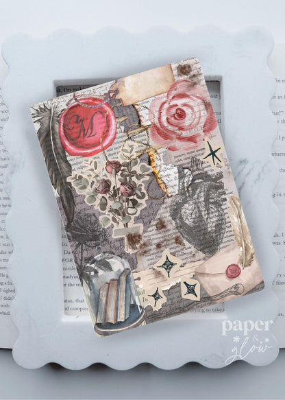 Romantasy Scrapbook E-Reader Inserts | Paper & Glow