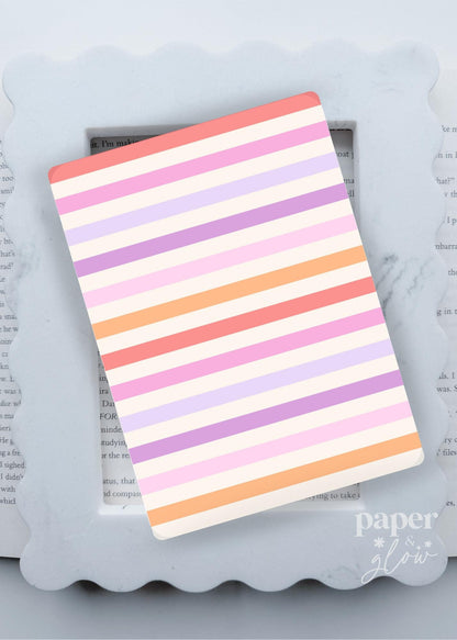 Sherbet Stripes E-Reader Insert | Paper & Glow