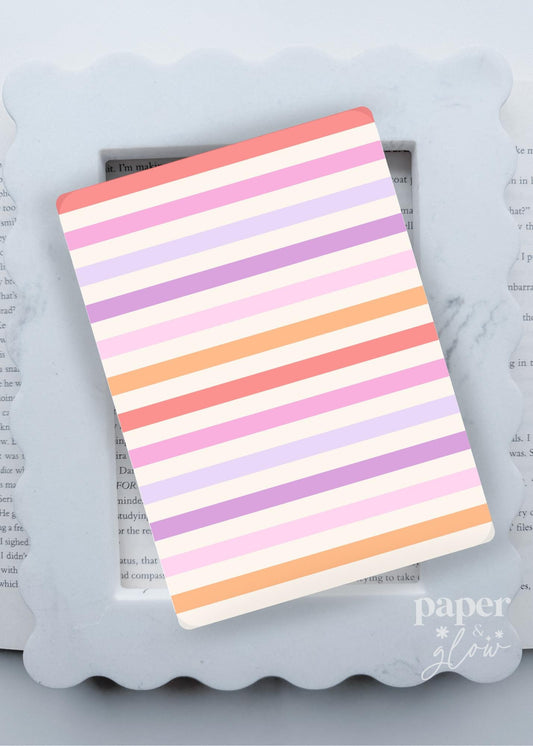 Sherbet Stripes E-Reader Insert | Paper & Glow