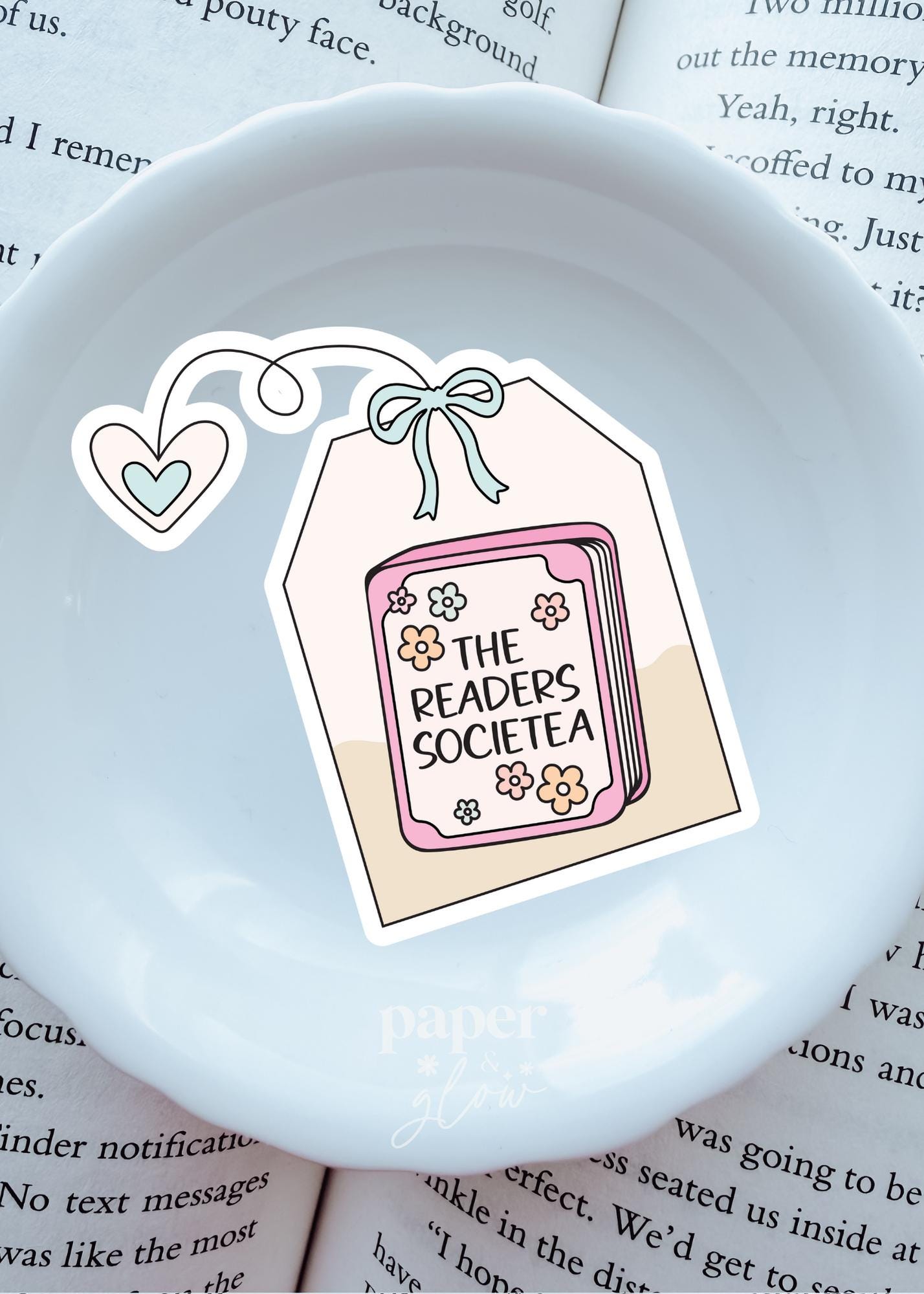 The Readers Soci-tea Vinyl Sticker | Paper and Glow