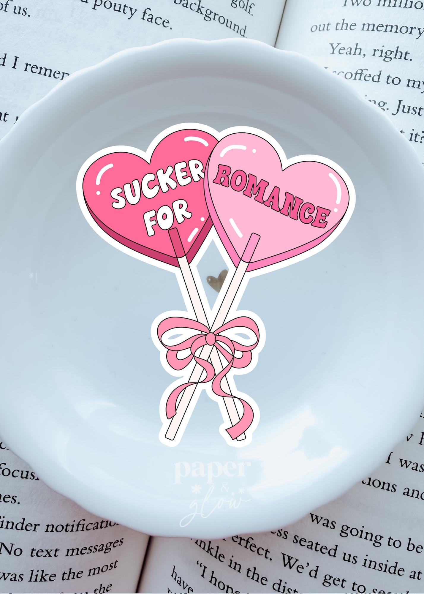 Sucker for Romance Vinyl Sticker | Paper and Glow
