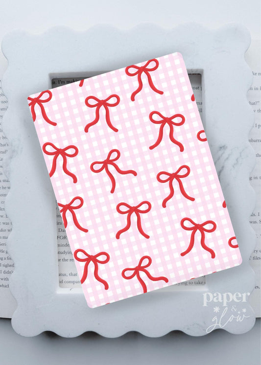 Ribbon and Ginghams E-Reader Insert | Paper & Glow