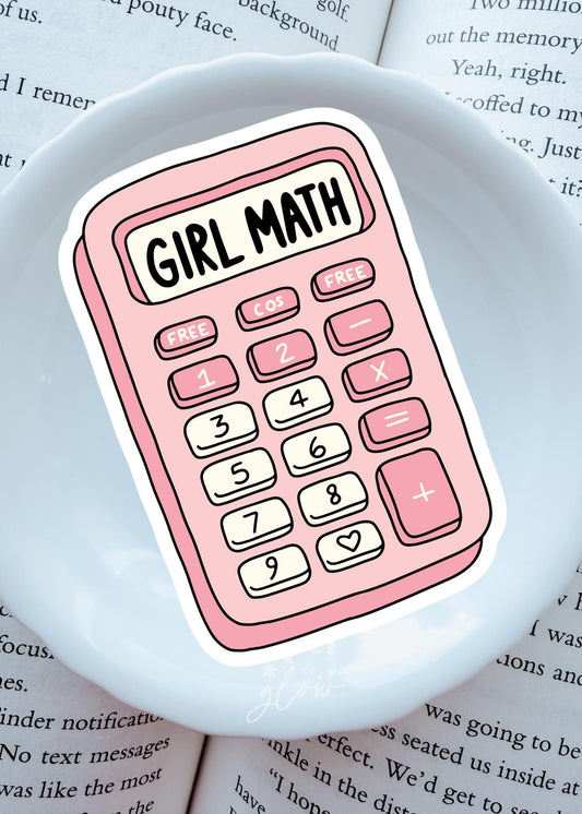 Girl Math Vinyl Sticker | Paper and Glow