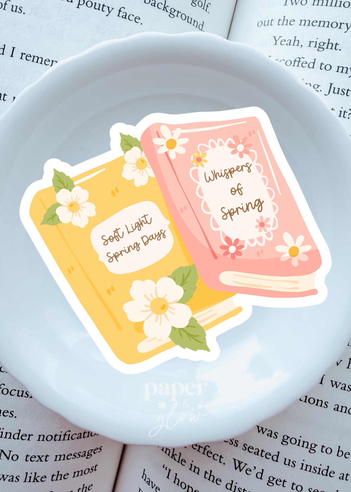 Whispers of Spring Vinyl Sticker | Paper and Glow
