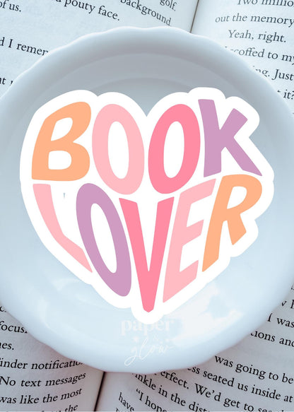 Book Lover Vinyl Sticker(s) | Sold Individually | Paper & Glow