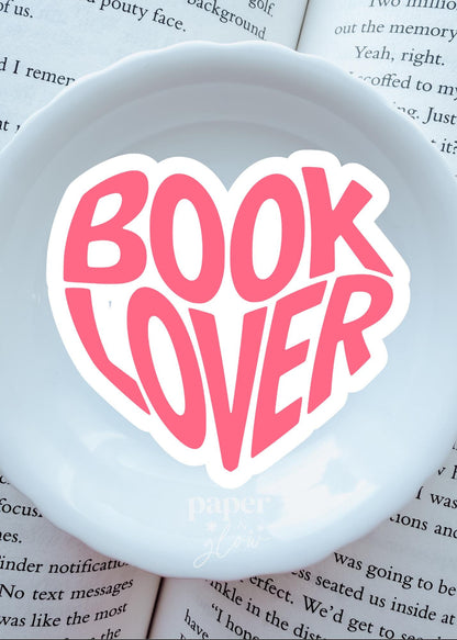 Book Lover Vinyl Sticker(s) | Sold Individually | Paper & Glow