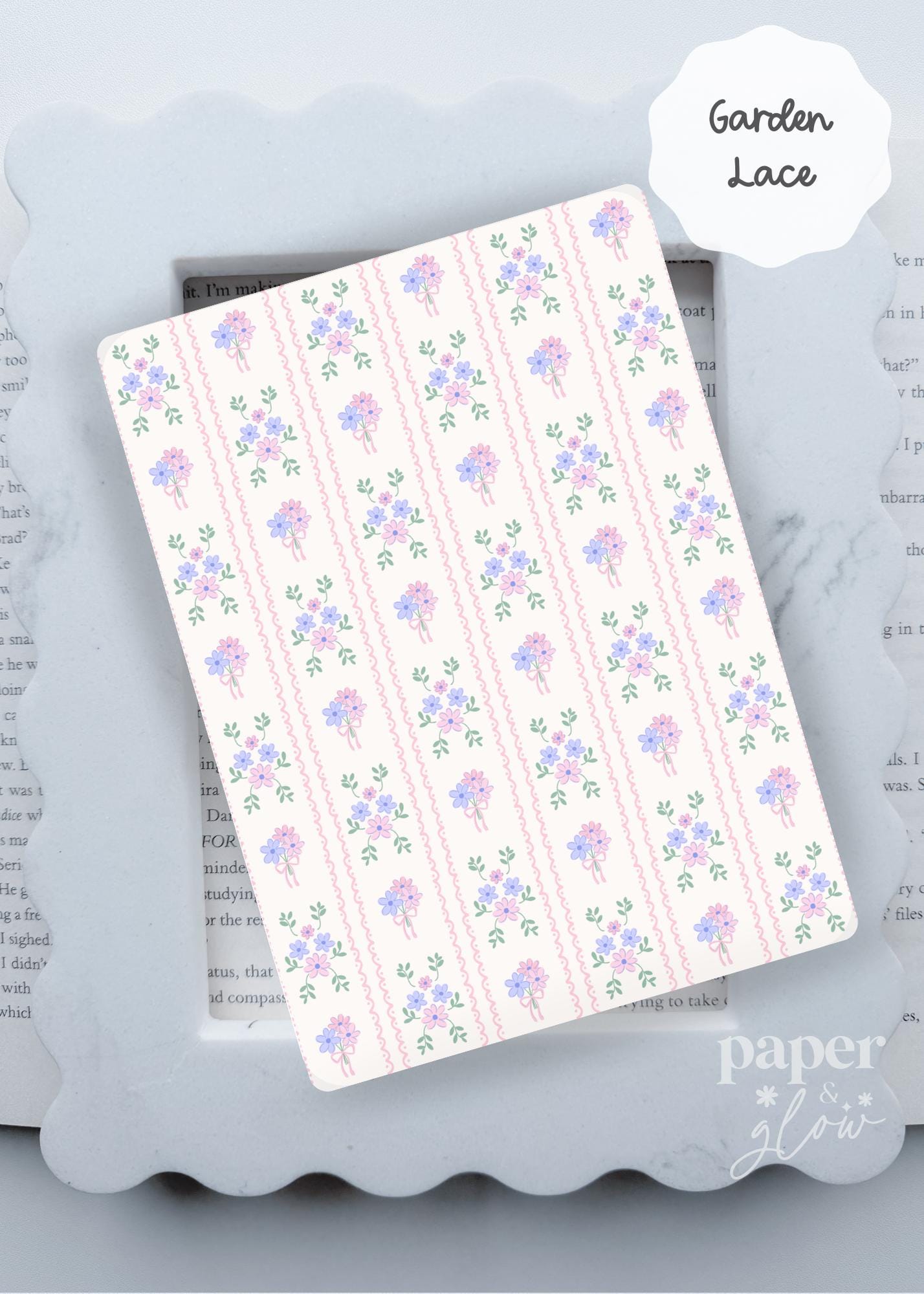 The Heirloom Bloom Collection E-Reader Insert | Paper & Glow