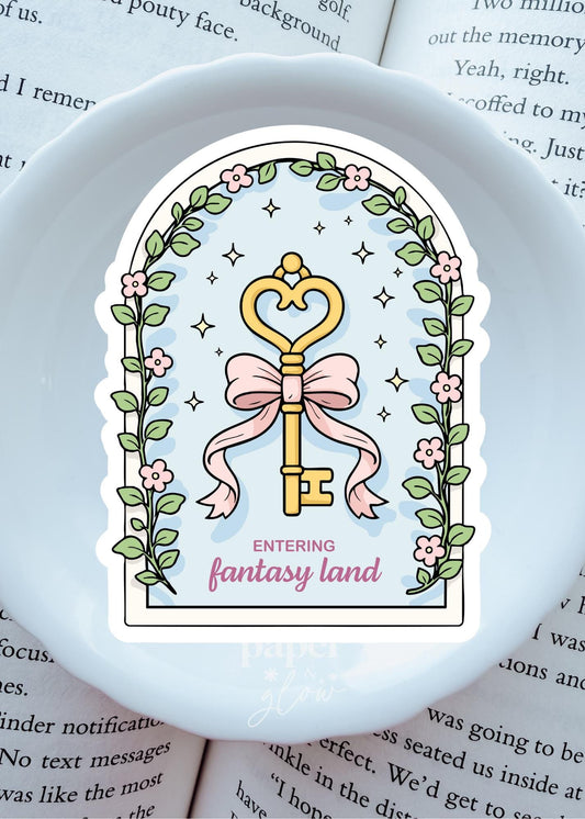 Entering Fantasy Land Vinyl Sticker | Paper & Glow