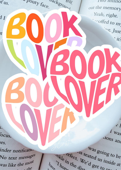 Book Lover Vinyl Sticker(s) | Sold Individually | Paper & Glow