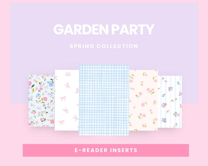 The Garden Party Collection E-Reader Insert | Paper & Glow