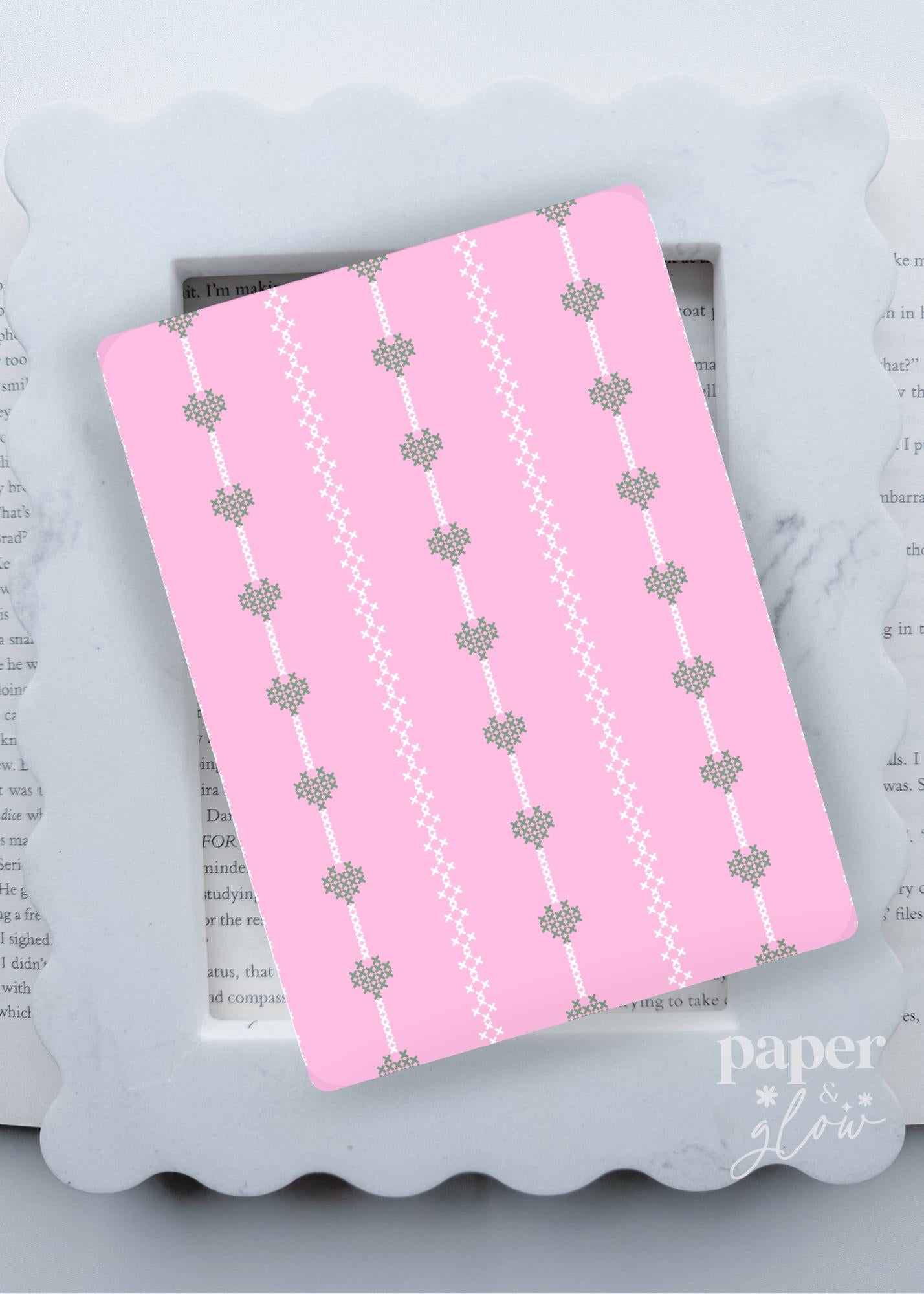 Garden Stitch | Cross Stitch Spring Collection | E-Reader Insert | Paper & Glow